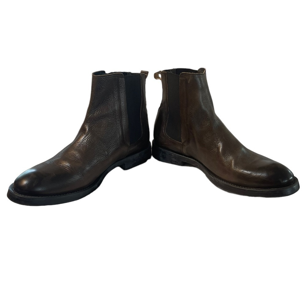 Men’s Bacco Bucci Rustic Italian Leather Chelsea Boots. Size 9.5 GUC - Picture 9 of 15